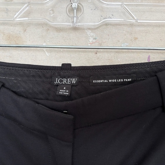 J Crew Wide-Leg Essential Pant in City Twill - Picture 4 of 6